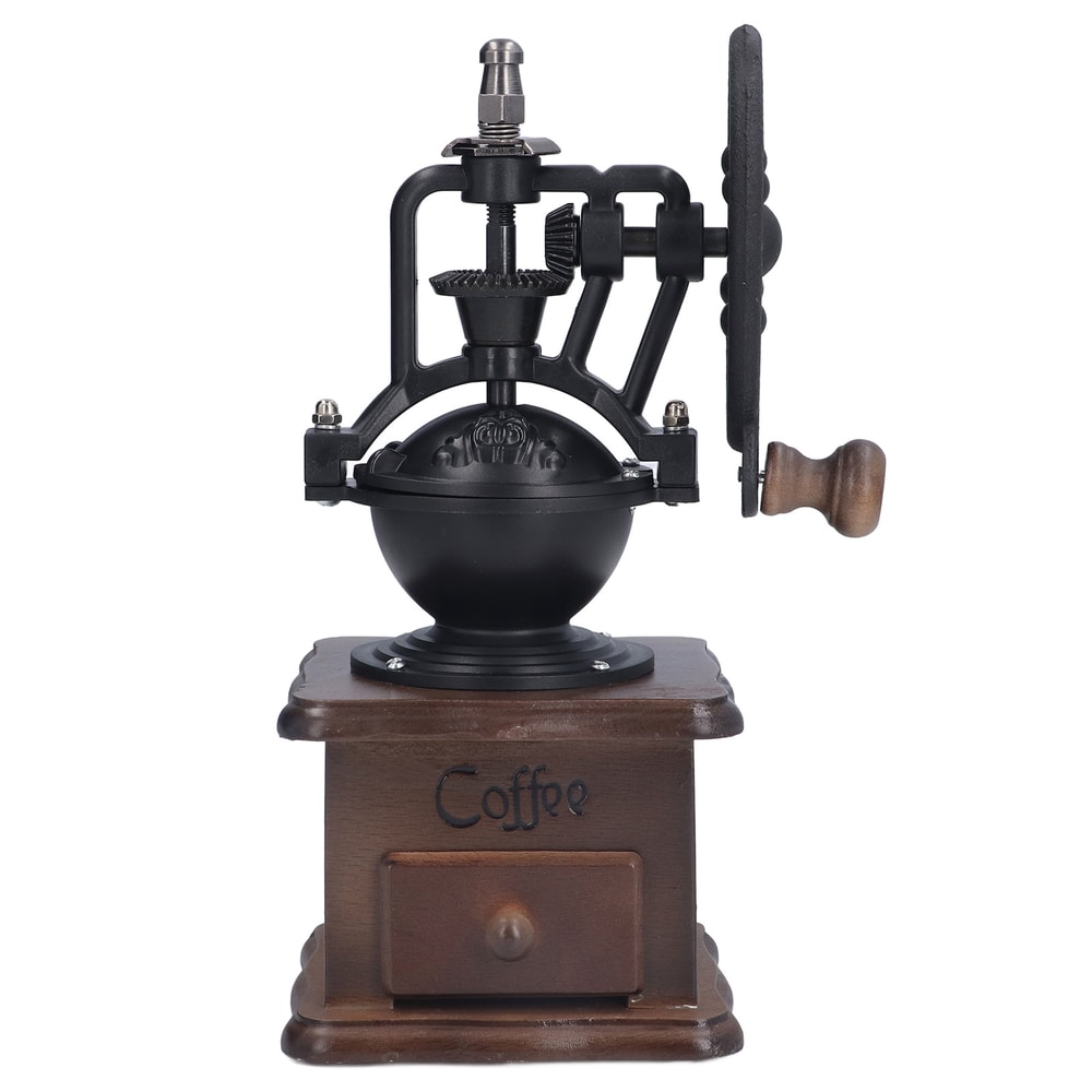 Artisan Retro Manual Coffee Grinder Professional Hand Crank Burr Mill With Adjustable Settings 4