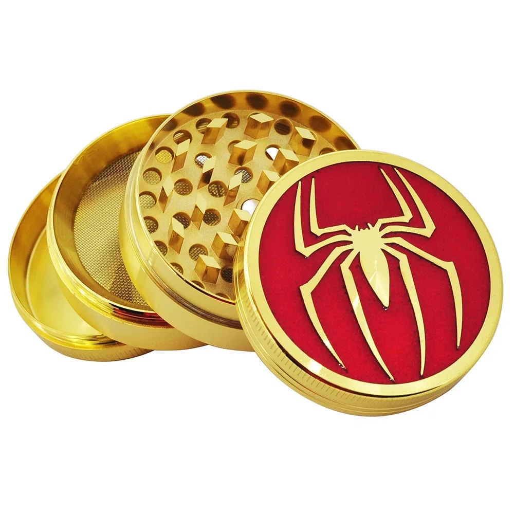 Spider Web Zinc Alloy Herb Grinder Manual Spice Crusher 4