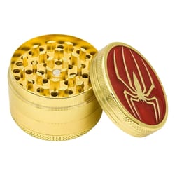 spider web zinc alloy herb grinder & manual spice crusher
