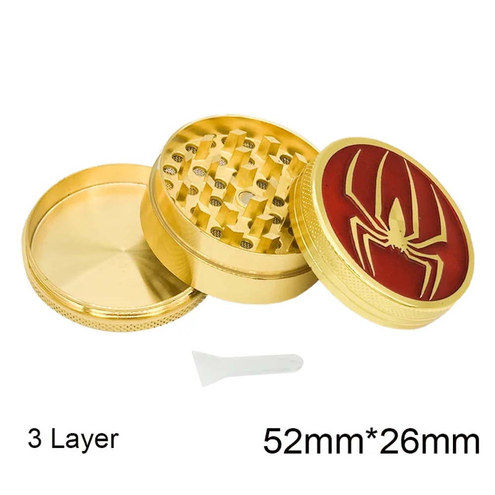 Spider Web Zinc Alloy Herb Grinder Manual Spice Crusher 2