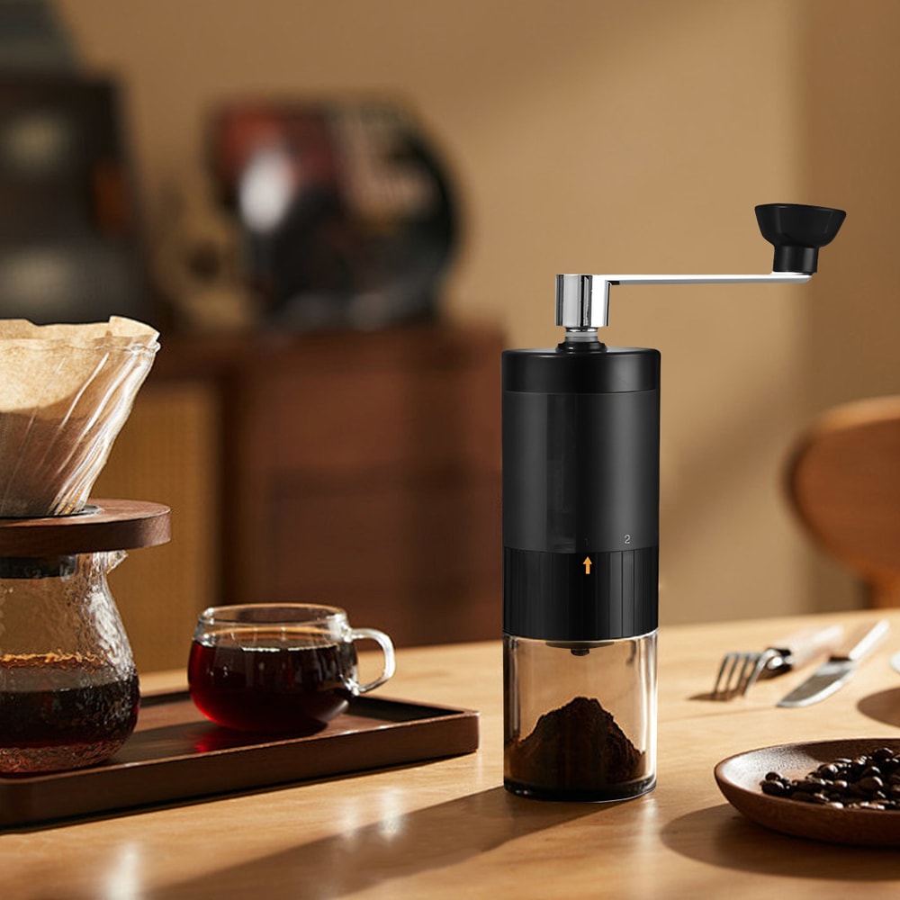 Adjustable Manual Coffee Grinder With Ceramic Burr Visual Chamber 1