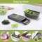 Multi Blade Vegetable Chopper Slicer Manual Food Dicer With Easy Clean Handle 2