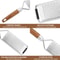 Premium Cheese Grater Stainless Steel Zester With Ergonomic Wood Handle 3