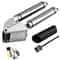 Stainless Steel Garlic Press Kit With Peeler Roller Garlic Mincer Tool 0