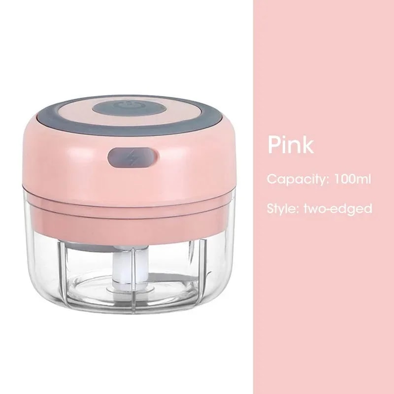 Mini Electric Garlic Chopper USB Rechargeable Portable Food Processor 7
