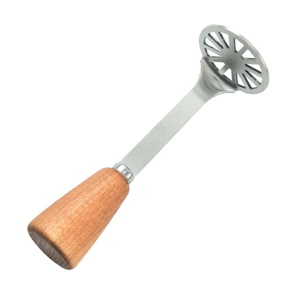 Stainless Steel Potato Ricer Masher Manual Vegetable Press With Wooden Handle 5