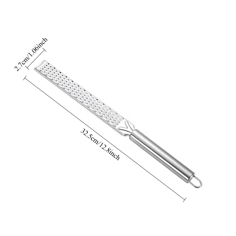 Multi Use Stainless Steel Cheese Grater Lemon Zester Tool For Garlic Citrus Veggies 4