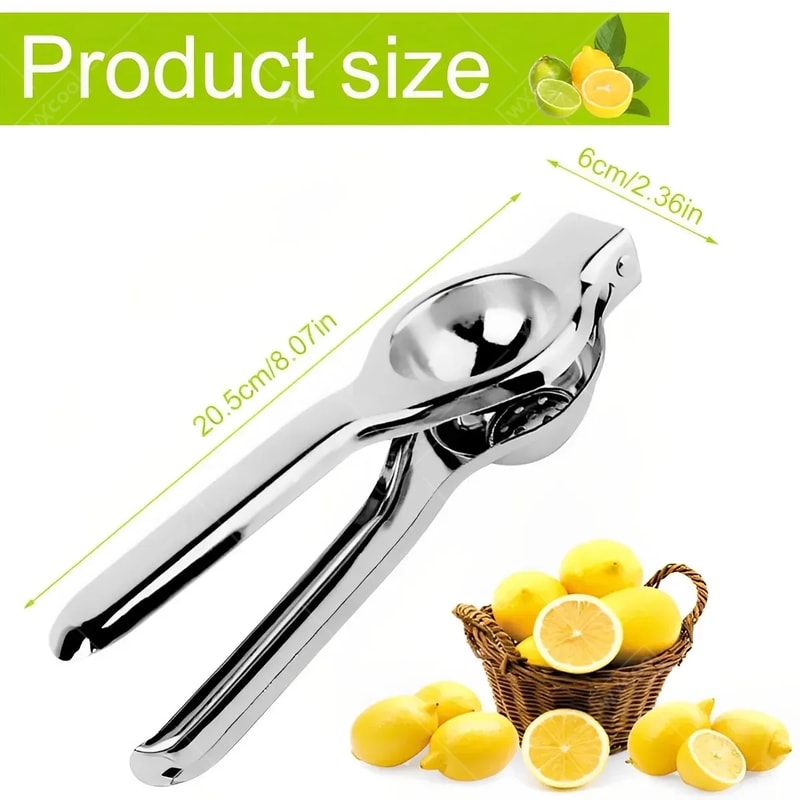 High Pressure Stainless Steel Lemon Squeezer Manual Citrus Juicer Easy Clean 7