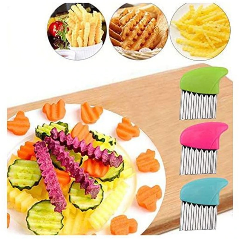 WaveCut Pro Crinkle Slicer Knife For Potato Cutter And Vegetable Slicer 3