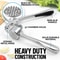 Stainless Steel Garlic Press Rocker Easy Clean Garlic Crusher & Kitchen Garlic Mincer