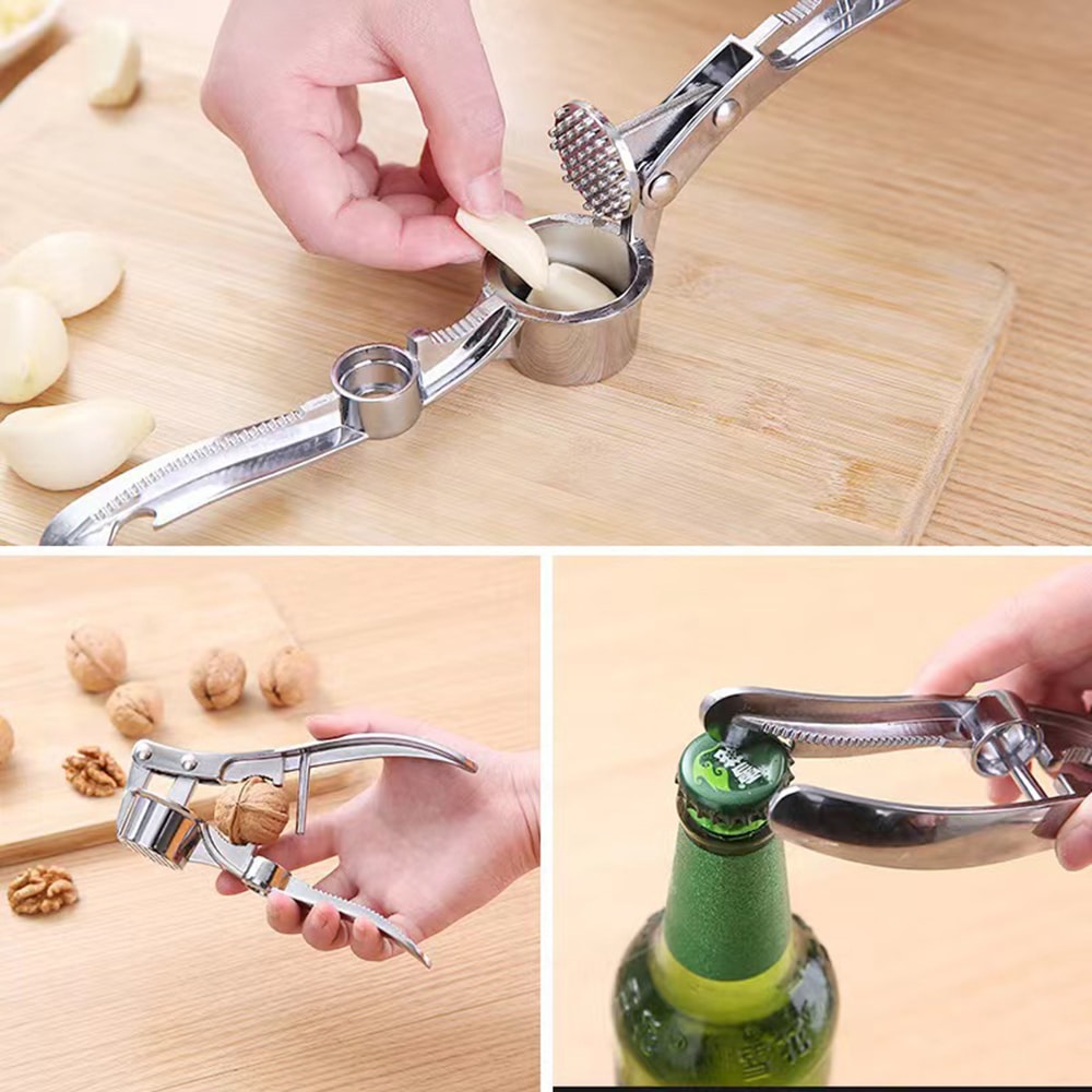 Stainless Steel Garlic Press Mincer Effortless Garlic Press Crusher Tool For Fast Kitchen Prep 6