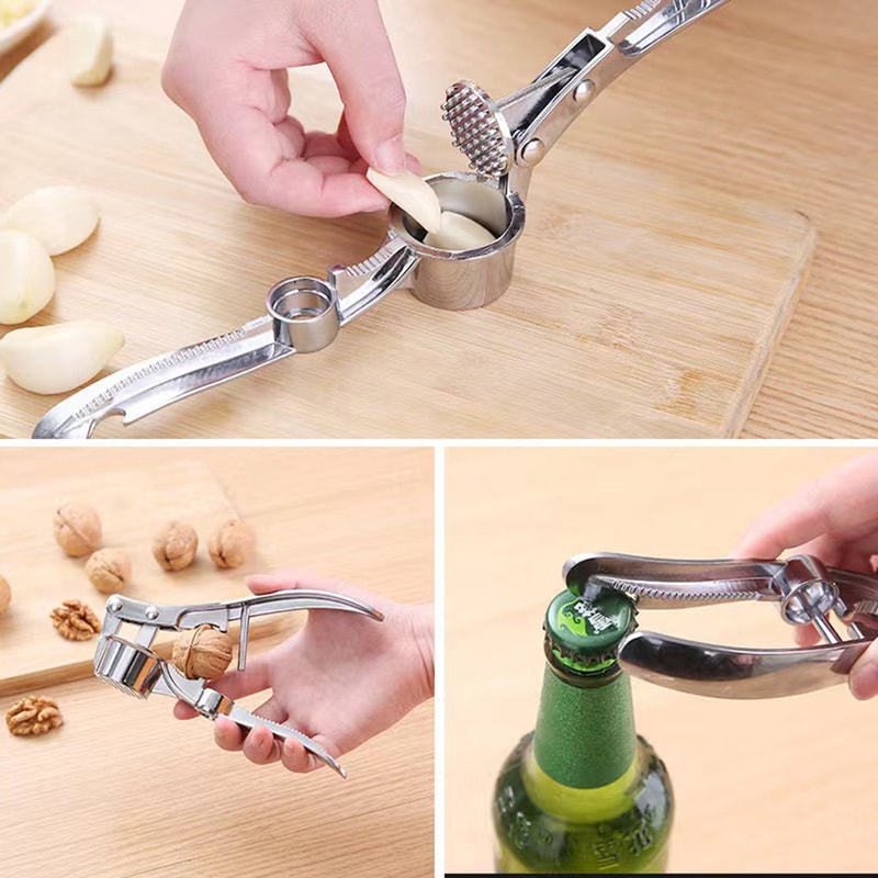 Stainless Steel Garlic Press Mincer Effortless Garlic Press Crusher Tool For Fast Kitchen Prep 6