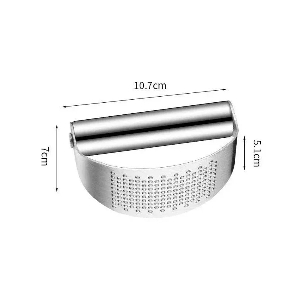 Stainless Steel Garlic Press Rocker Easy Manual Garlic Crusher Mincer Tool 5