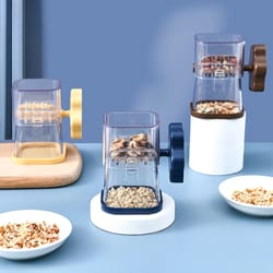 manual nut grinder portable peanut crusher & chocolate chopper for smooth spreads