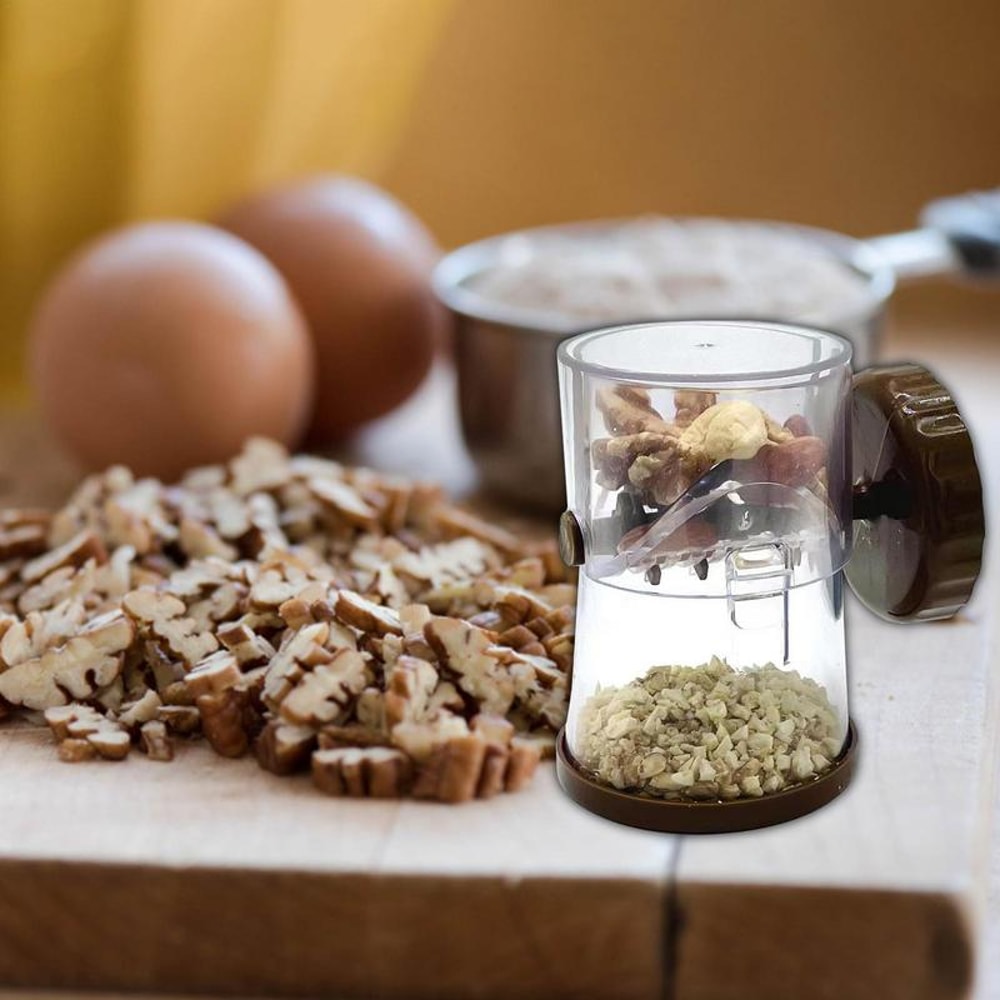 Manual Nut Chopper Hand Crank Grinder Multi Purpose Kitchen Nut Slicer For Garlic Ginger Peanuts 4