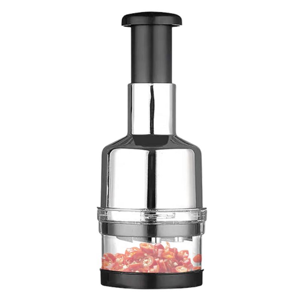 QuickPress Manual Food Chopper Garlic Mincer For Effortless Kitchen Prep 3