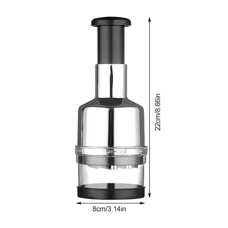 QuickPress Manual Food Chopper Garlic Mincer For Effortless Kitchen Prep 4