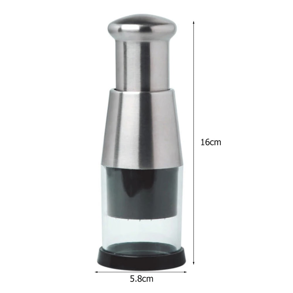 Stainless Steel Garlic Chopper Manual Vegetable Mincer Tool For Quick Kitchen Prep 3