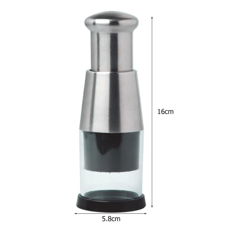 Stainless Steel Garlic Chopper Manual Vegetable Mincer Tool For Quick Kitchen Prep 3