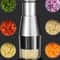 Stainless Steel Garlic Chopper Manual Vegetable Mincer Tool For Quick Kitchen Prep 5