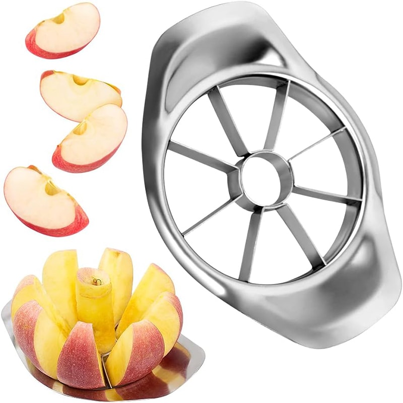 Stainless Steel Apple Slicer Apple Corer Tool Easy Fruit Cutter Divider 2