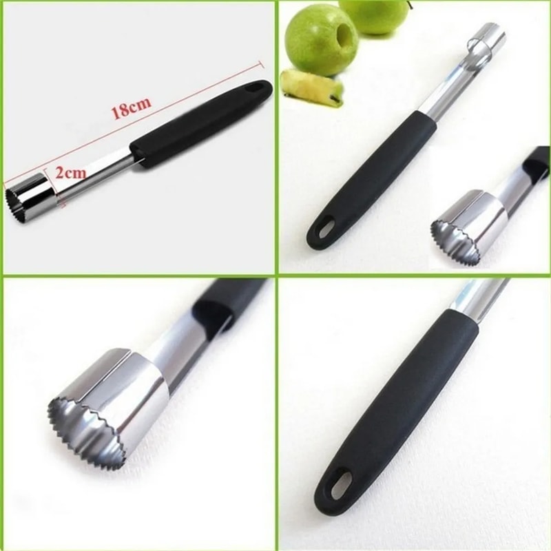Stainless Steel Apple Corer Fruit Core Remover Easy Pear Corer Tool For Kitchen 5