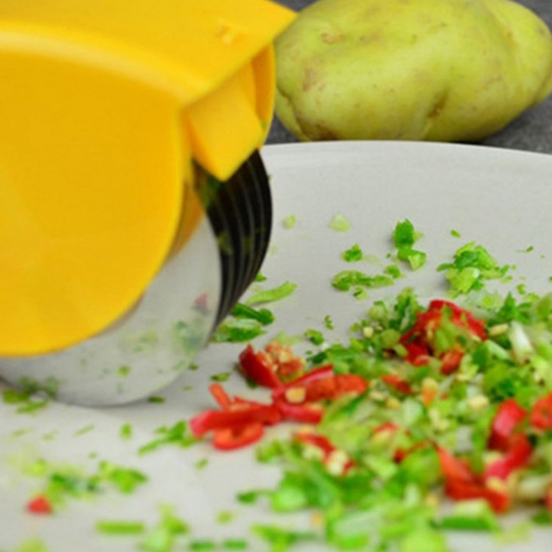 Stainless Steel Onion Cutter Tool With Wire Slicer Easy Vegetable Slicer Garlic Chopper 1