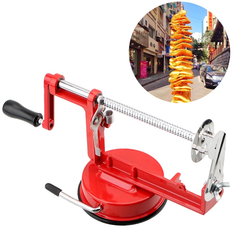 Hand Crank Apple Vegetable Peeler Machine Multi Function Fruit Potato Spiralizer Cutter 2