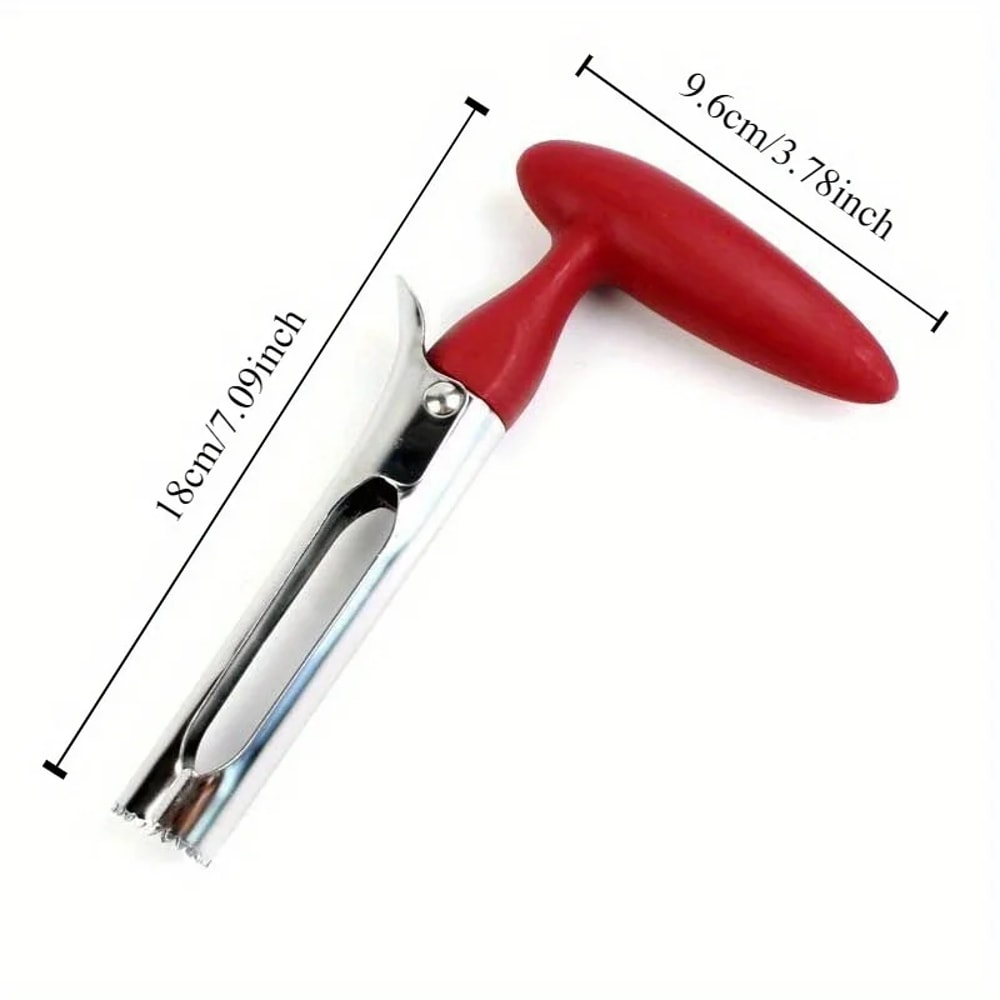 Stainless Steel Apple Corer Fruit Cutter Tool Easy Apple Core Remover 5
