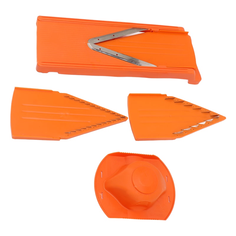 Mandolin Vegetable Slicer With Hand Protector Stainless Steel Blades 5