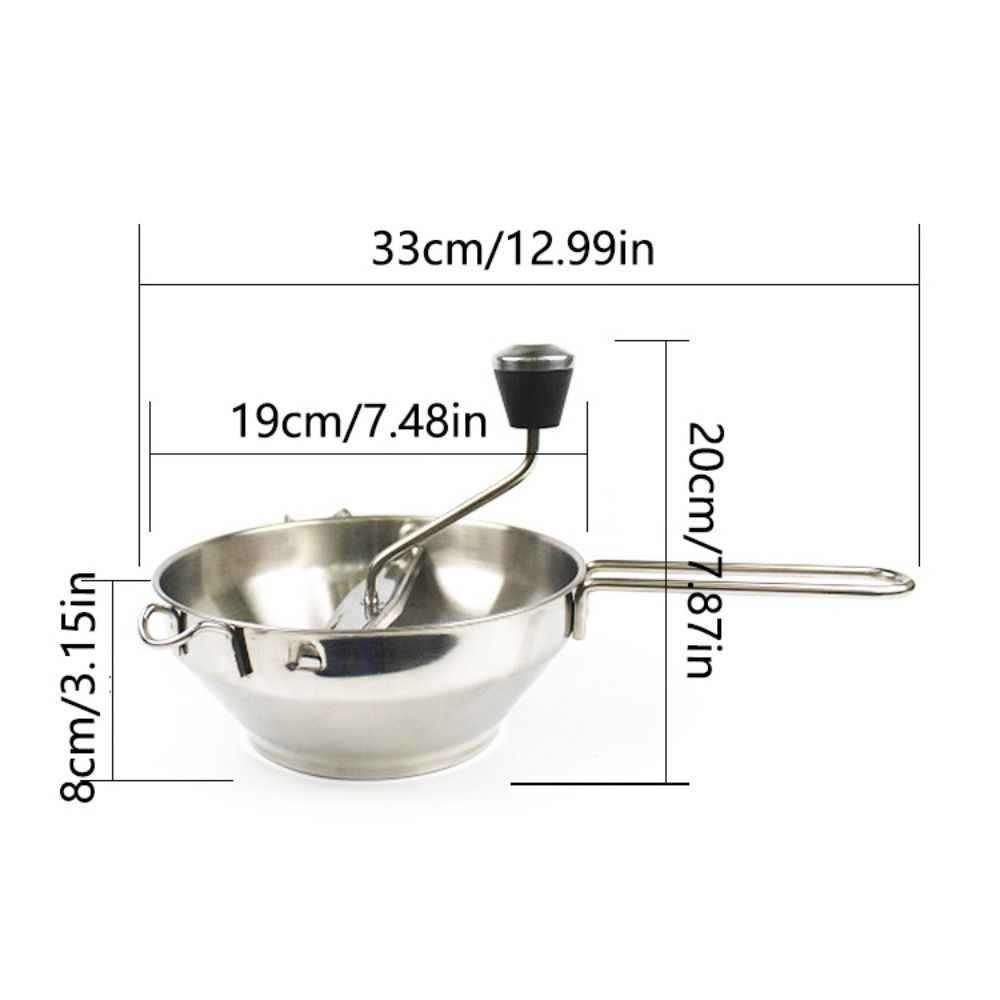 Easy Crank Stainless Steel Food Mill Heavy Duty Hand Crank Food Grinder With 3 Grinding Discs For P 3