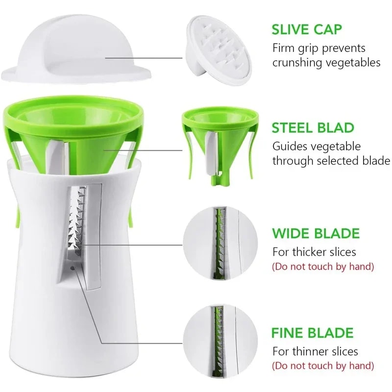 Heavy Duty Vegetable Spiralizer Noodle Maker Zucchini Pasta Cutter 4