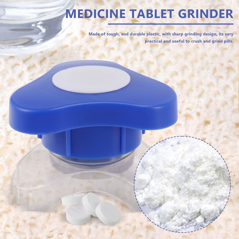 Portable Pill Crusher Tablet Grinder With Storage Box Easy Medicine Management 1