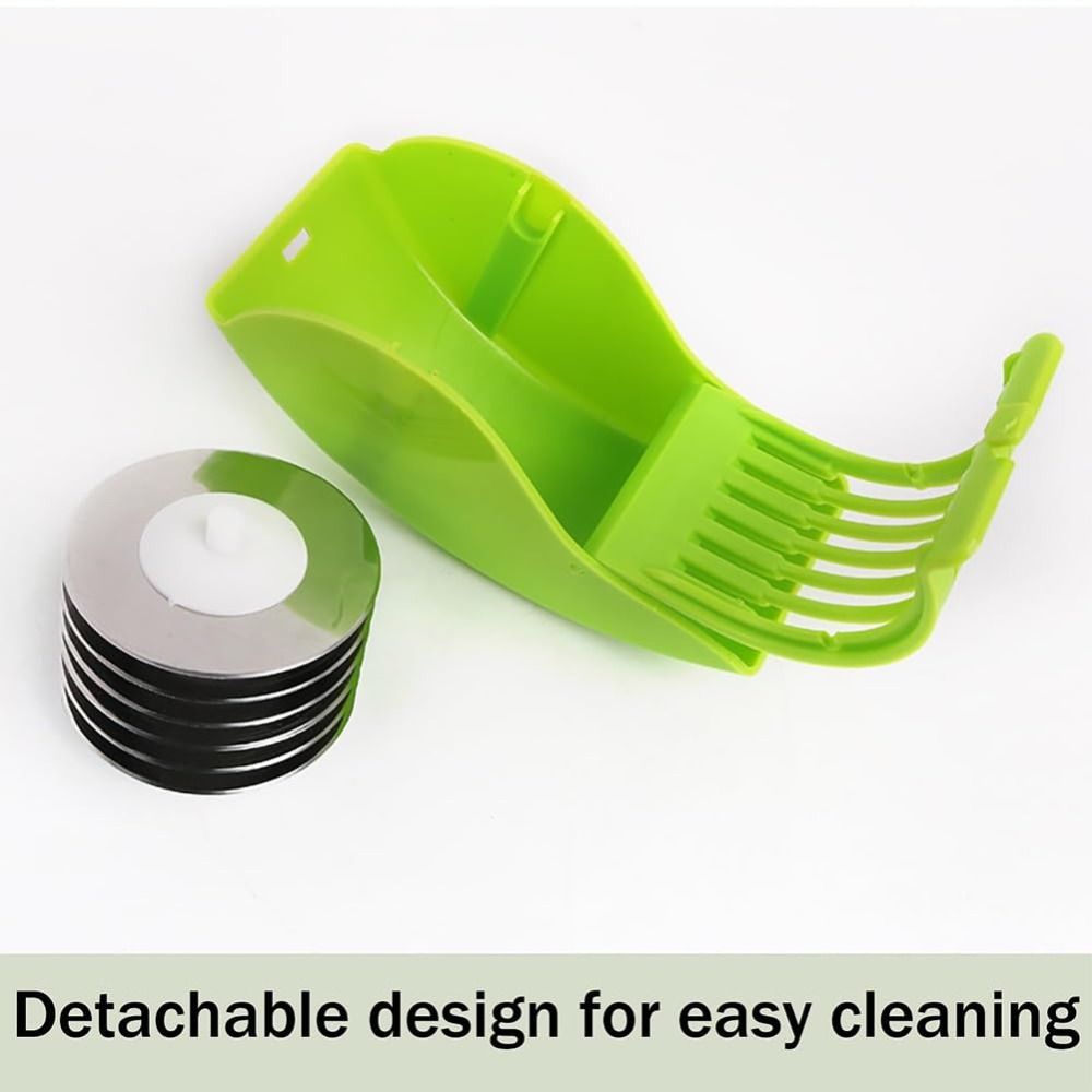Premium Manual Herb Chopper Vegetable Cutter Tool Parsley Chopper Roller With Stainless Blade 2