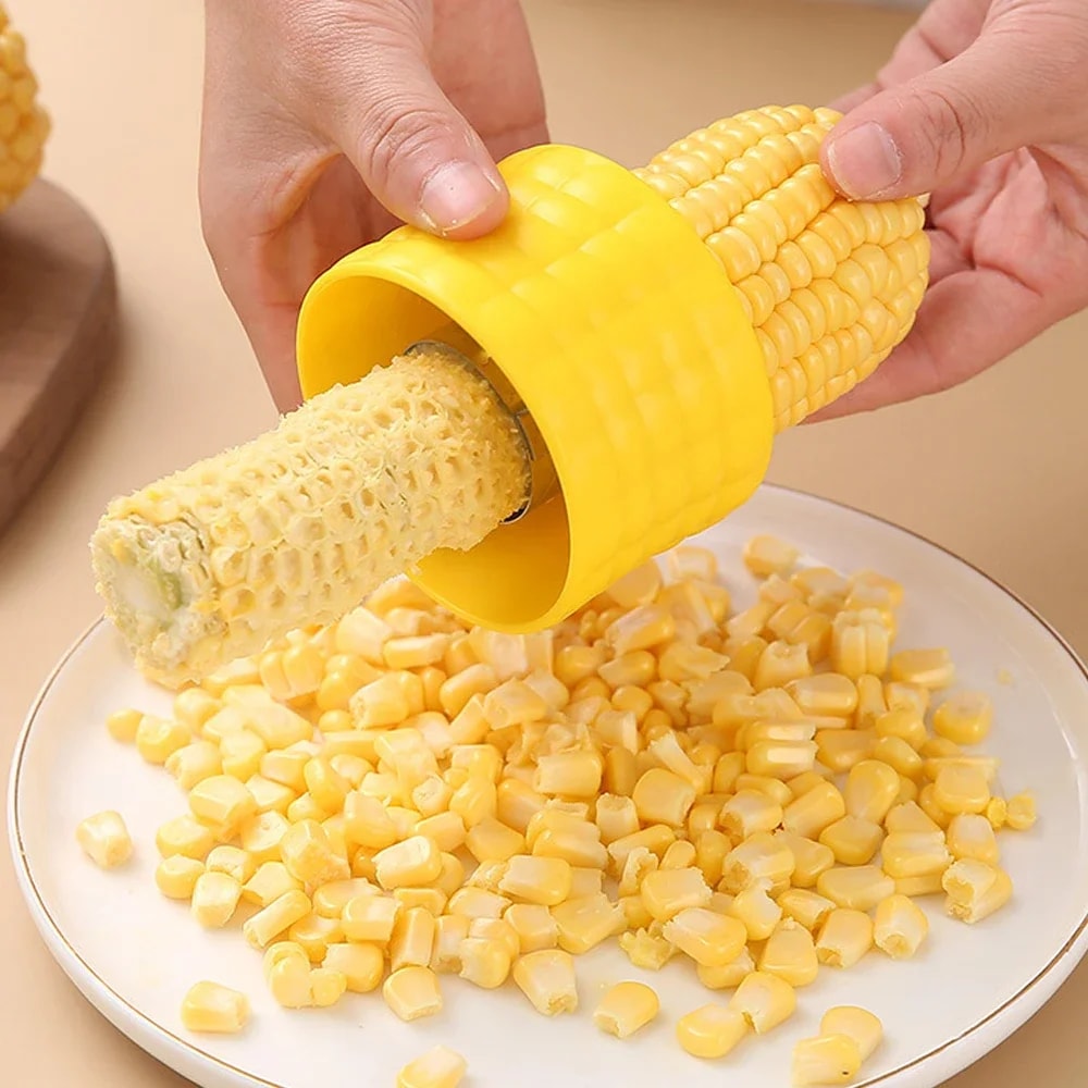 Corn Stripper Cob Cutter Efficient Corn Peeler Kitchen Gadget 1
