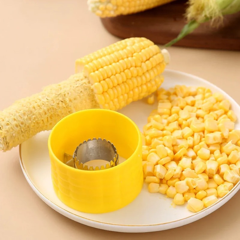Corn Stripper Cob Cutter Efficient Corn Peeler Kitchen Gadget 2