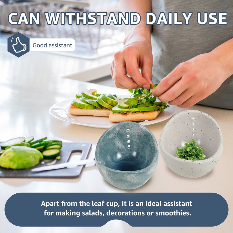 Herb Stripper Bowl Multi Hole Leaf Peeler For Cilantro Rosemary 5