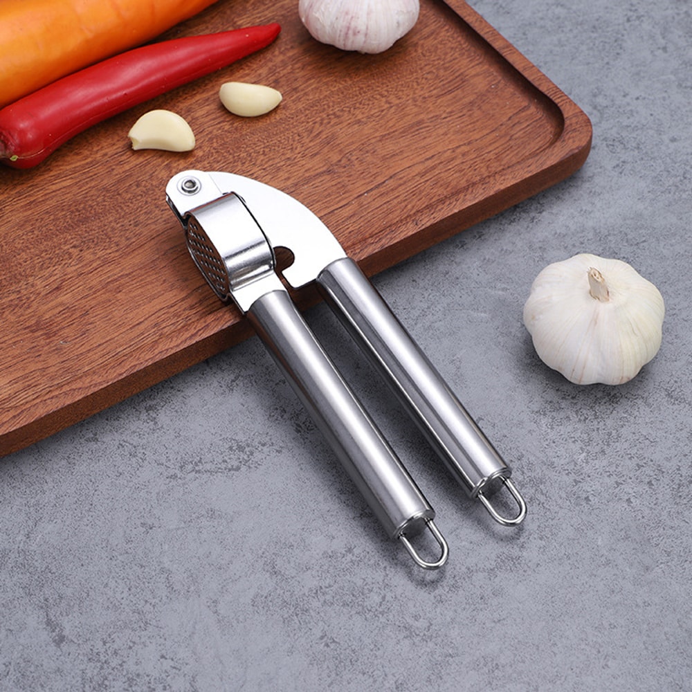 Portable Stainless Steel Hand Garlic Press Ginger Crusher Kitchen Tool Garlic Press Ginger Crushe 0