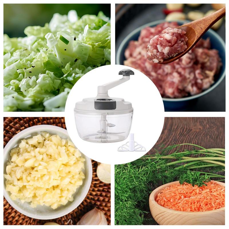 Manual Vegetable Fruit Chopper Handheld Food Mincer For Quick Prep 4