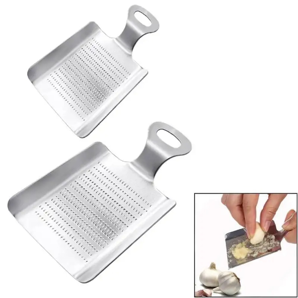Stainless Kitchen Mincer Stainless Steel Garlic Press Ginger Grater Tool 0
