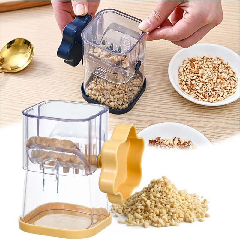 Nut Grinder Portable Nut Chopper Efficient Hand Crank Nut Crusher For Almonds Walnuts More 0