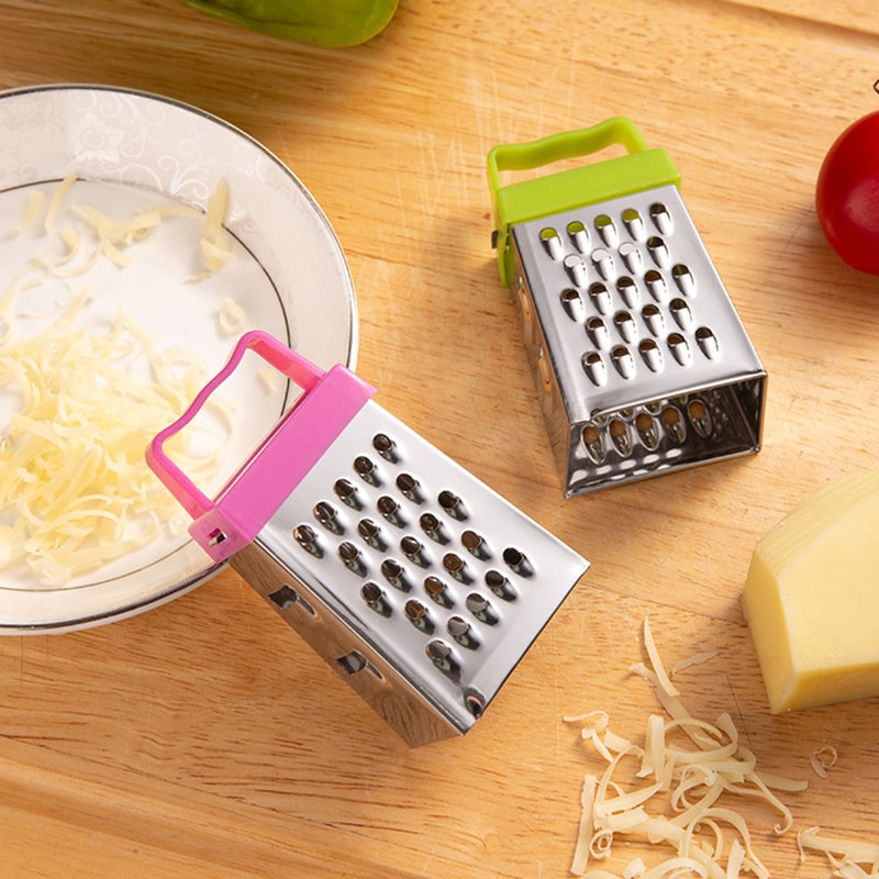 Four Sided Stainless Steel Grater With Non Slip Handle Multifunctional Garlic Vegetable Crusher 1
