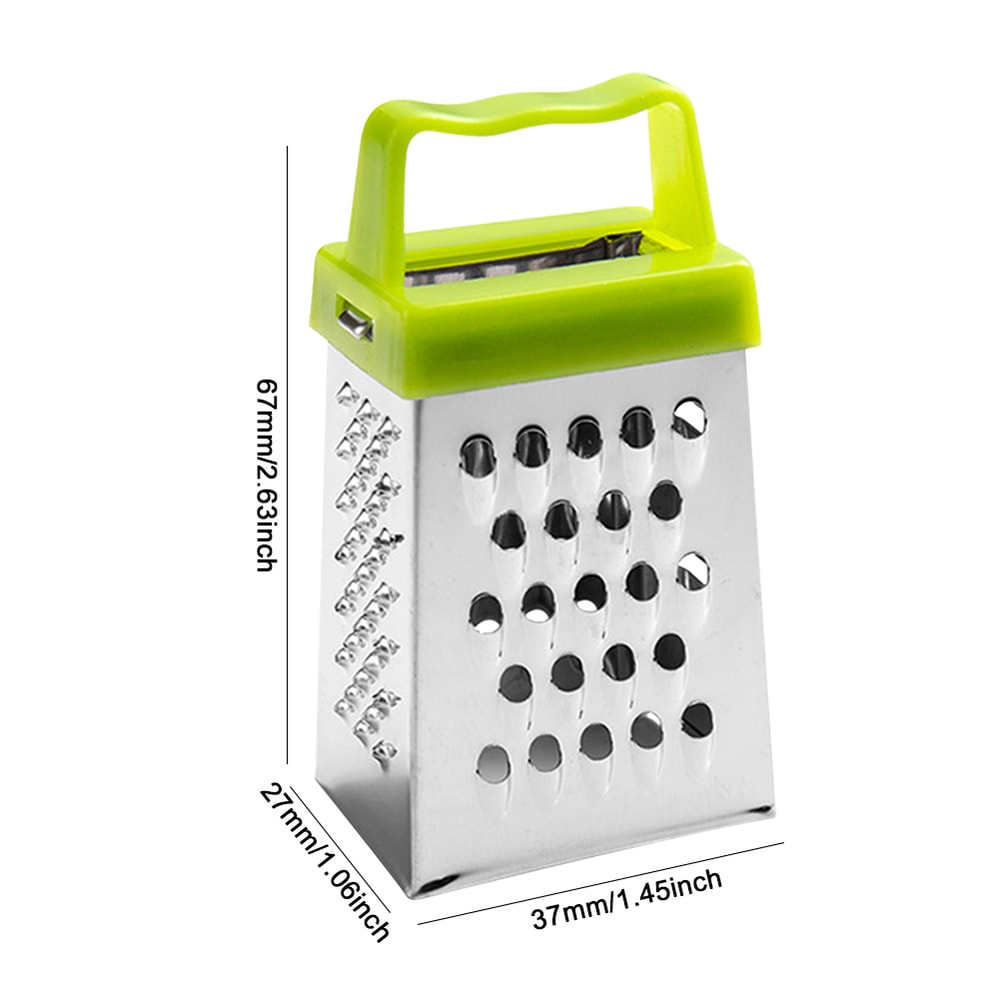 Four Sided Stainless Steel Grater With Non Slip Handle Multifunctional Garlic Vegetable Crusher 2