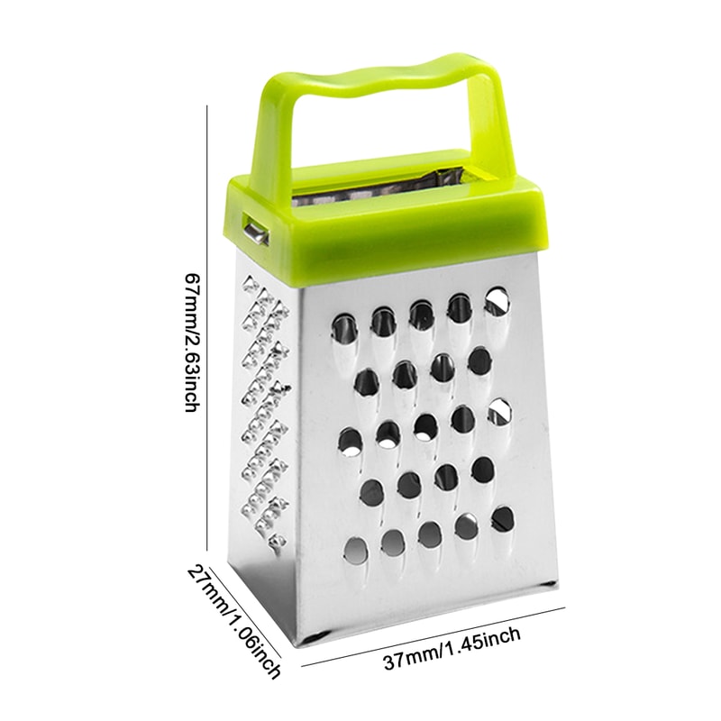 Four Sided Stainless Steel Grater With Non Slip Handle Multifunctional Garlic Vegetable Crusher 2
