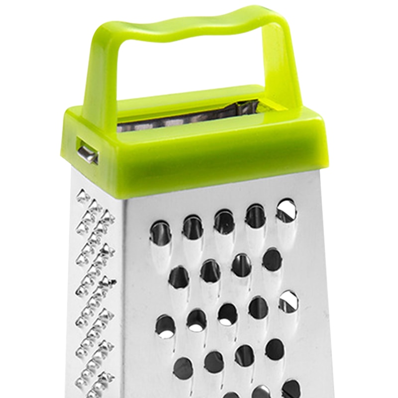 Four Sided Stainless Steel Grater With Non Slip Handle Multifunctional Garlic Vegetable Crusher 3