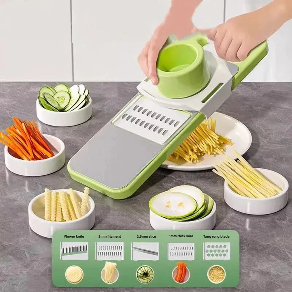 Ultimate Stainless Steel Vegetable Slicer Manual Potato Grater Wire Cutter Kitchen Tool 0