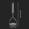 Premium Stainless Steel Potato Masher Fruit Press Multi Functional Kitchen Tool 4