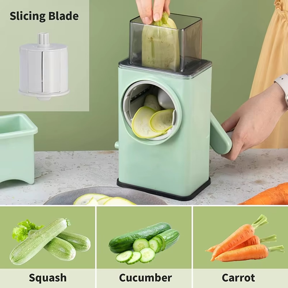 Rotary Cheese Grater Vegetable Slicer Hand Crank Kitchen Tool 1