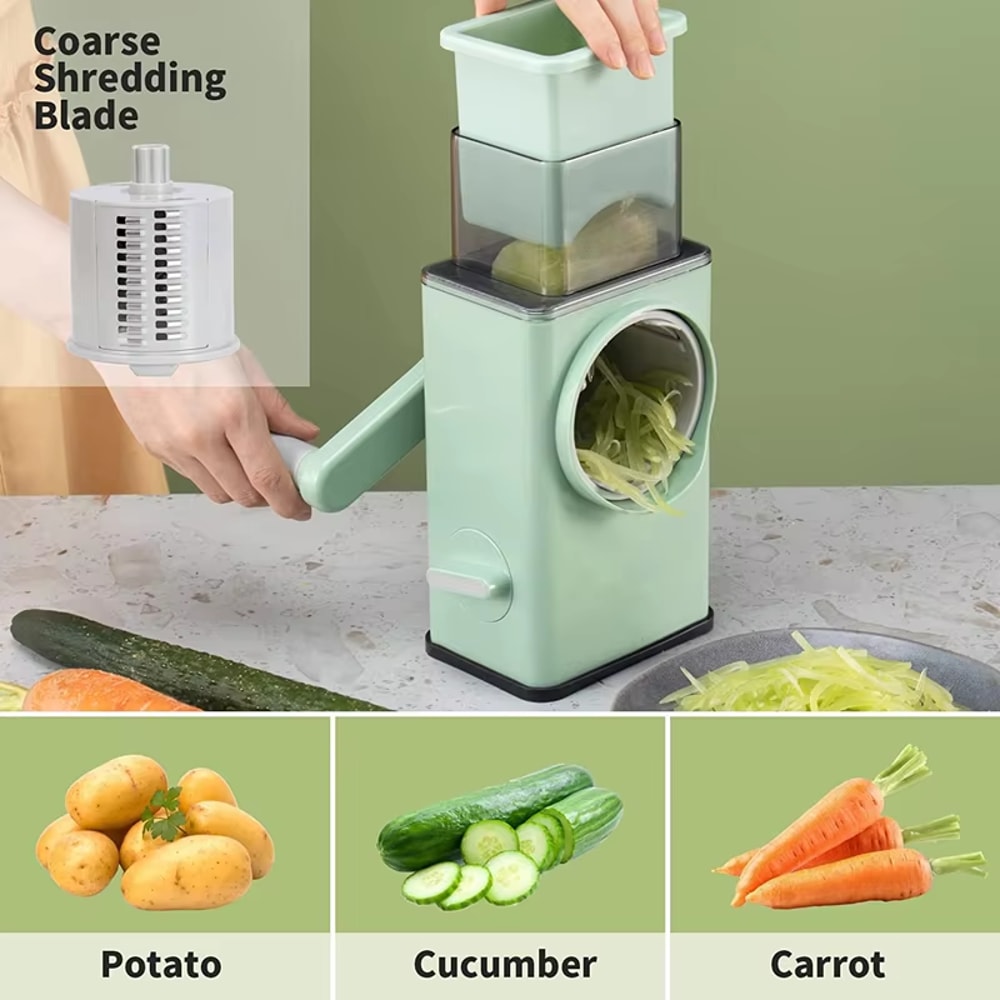 Rotary Cheese Grater Vegetable Slicer Hand Crank Kitchen Tool 2