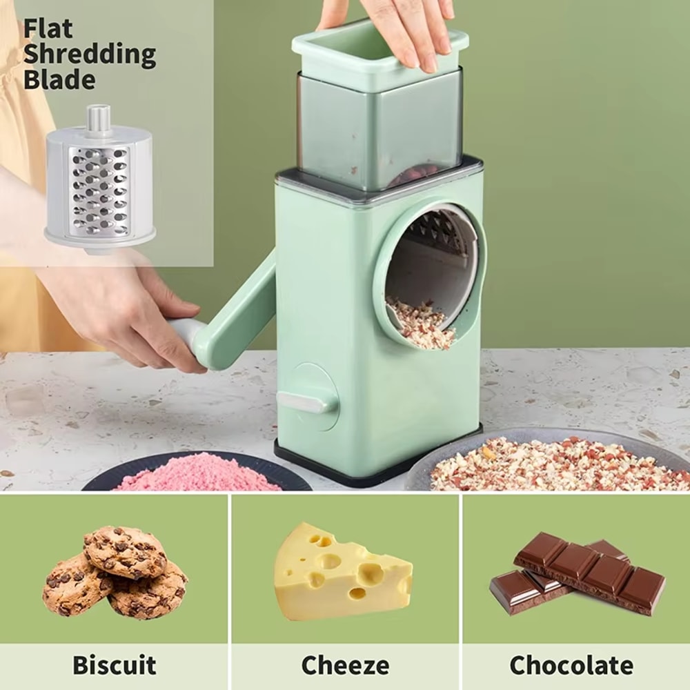 Rotary Cheese Grater Vegetable Slicer Hand Crank Kitchen Tool 3